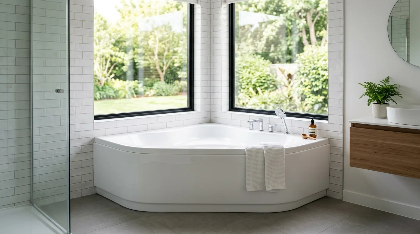 The finished result of professional tub refinishing: the completed work looking clean, correct and — Pueblo, CO