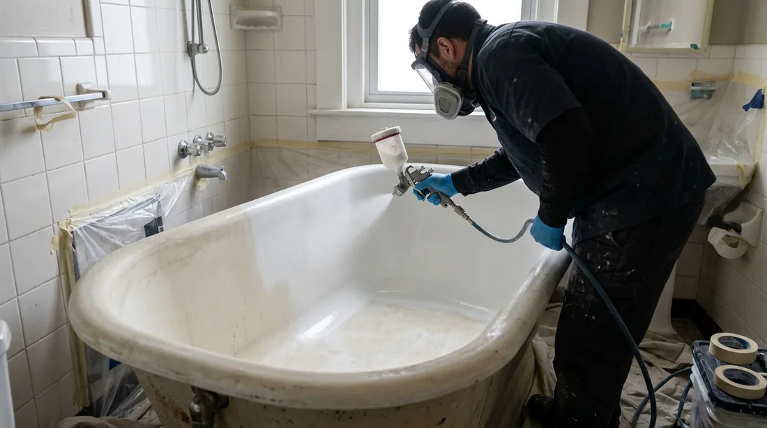 A bonding primer suited to the substrate goes down first, then multiple thin sprayed coats of — Pueblo, CO